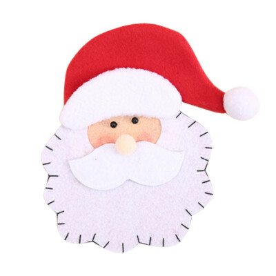 

New Christmas Supplies Santa Claus Fork Sets Tableware Bags Creative Home Gifts Holder Knife Fork Snowman Storage