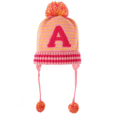 

Autumn Winter Baby Hat Thickened Knitted Kids Fleece Cap Cute Hairball Hat