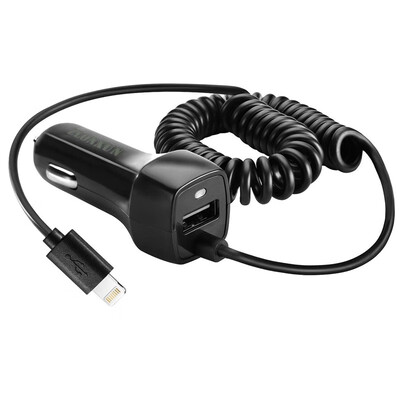 

Car Charger with Cable3FT for iPhone 8 8 Plus 6 6S Plus X 7 7 Plus 5s 5c 5iPad Air 2