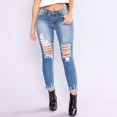 

〖Follure〗Fashion Womens Stretch Jeans Womens Low Waist Stretch Slim Sexy Pencil Pants