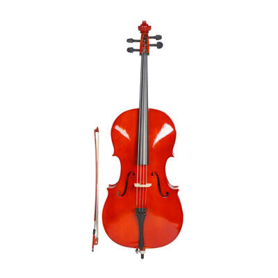 

Ktaxon New Cello 12 Full Size Natural Color BagBowRosinBridge