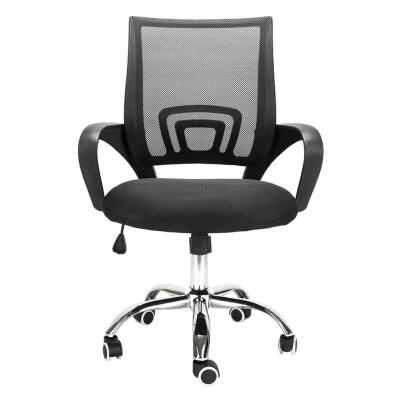 

Plastic Armrest Mesh Back Gas Lift Adjustable Office Swivel Chair Black