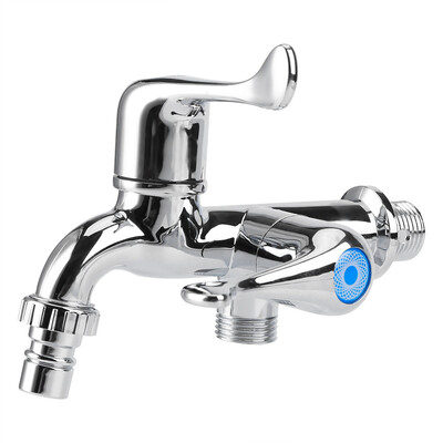 

ABS Plastic Washing Machine Faucet Sink Basin Water Tap with Double Spout & Handle G12 Washing Machine Faucet Water Faucet
