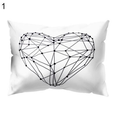 

Heart Antler Arrow Circle Pillow Case Cushion Cover Sofa Bed Car Office Decor