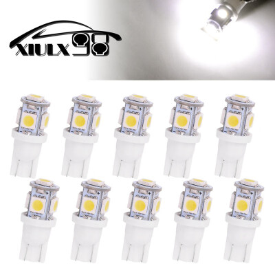 

10X White T10 5SMD 5050 LED Interior Dome Map License Light Bulbs W5W 192 168