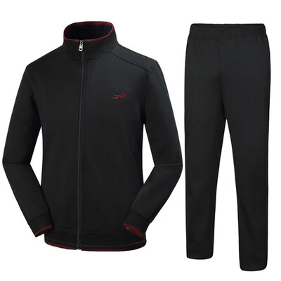 

Toponeto Mens Autumn Winter Solid Sweatshirt Tops Pants Sets Sports Suit Tracksuit