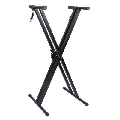 

Zimtown Folding Metal Music Keyboard Electric Piano Dual Tube X-Stand Standard Rack NewInstrument Accessories