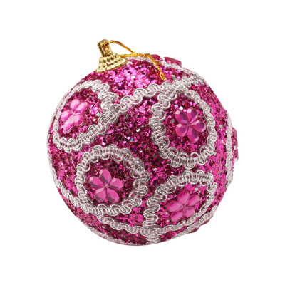 

Siaonvr Christmas Rhinestone Glitter Baubles Ball Xmas Tree Ornament Decoration 8CM