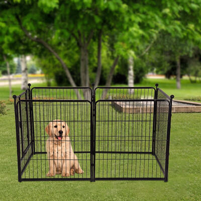

Gobestart Pet Dog Playpen Play Yard Foldable Portable Pet Puppy Cat Exercise Barrier Fence