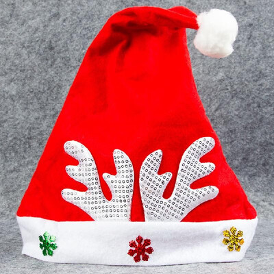 

Adult Kids Christmas Hat Santa Claus Hat Antler Snowflake Family Party Cap Holiday Decoration Ornaments