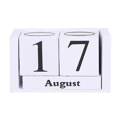 

Wooden Calendar Home Decoration Ornaments Living Room Desktop Display Perpetual Calendar Photography Props