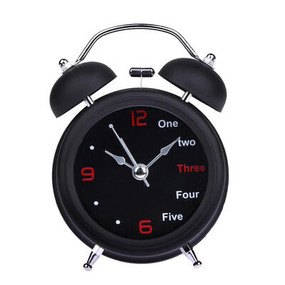 

Happy Home Fashion NumberEnglish Retro Double Bell Desk Table Alarm Clock