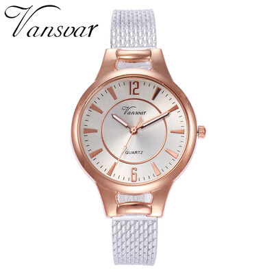 

RM Vansvar Fashion Temperament Women Silicone Strap Colorful Dial Quartz Watch
