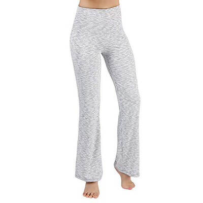 

Womens Sports Fitness Athletic Yoga Elastic Pants High Waist Wide Leg Trousers