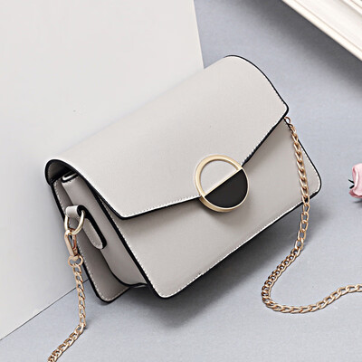 

Korean version of the small square package Korean version of the round lock small bag chain slung shoulder bag