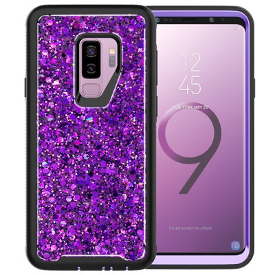 

Diamond color chip mobile phone shell silicone&PC with color chip will be more texture&anti - fall