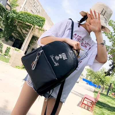 

Tailored Women Bag Casual Simple Shoulder Bag Campus Printing Letter Tide Backpack