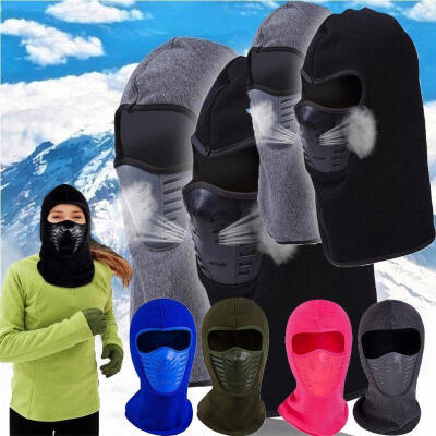 

Mens Winter Anti Wind Fleece Mask Cycling Riding Running Keeping Warm Face Cover