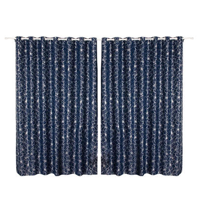 

Lily Flower Print Semi-Blackout Curtains Home Bedroom Windows Decor Drapes
