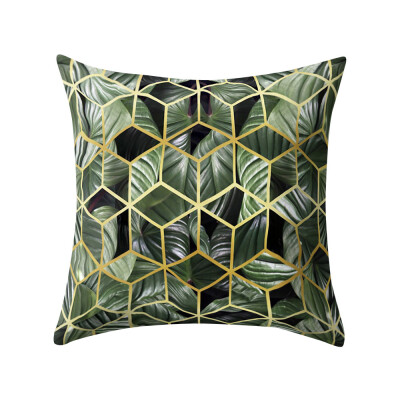 

〖Follure〗Rose Black Gold Cushion Cover Square Pillowcase Home Decoratio