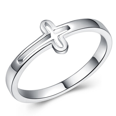 

European&American Style Fashion Personality Hollow Crosses Beautiful Ring