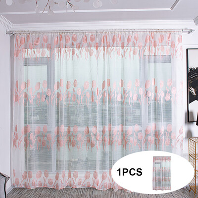 

Gobestart Sheer Curtain Tulle Window Treatment Voile Drape Valance Fabric