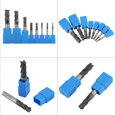 

Greensen 8pcs 2-12mm 4 Flutes Carbide End Mill Set Tungsten Steel Milling Cutter Tool Kit