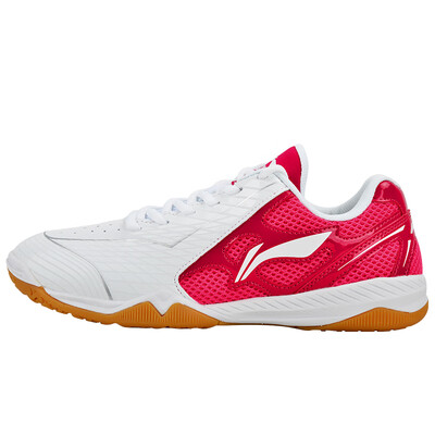 

Li Ning LI-NING badminton shoes mens ping-pong sneakers national team Aurora professional breathable non-slip training shoes APTM001-2 white red silver 44105