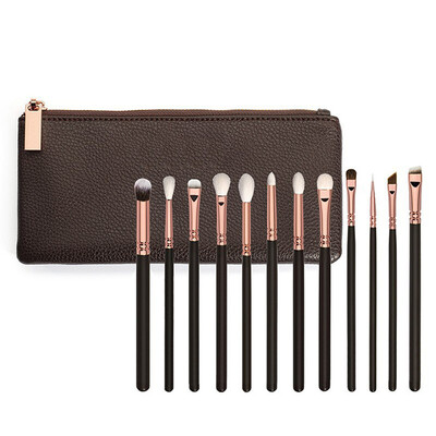 

〖Follure〗12 pcs Rose Gold Makeup Brush Complete Eye Set Tools Powder Blending Brush