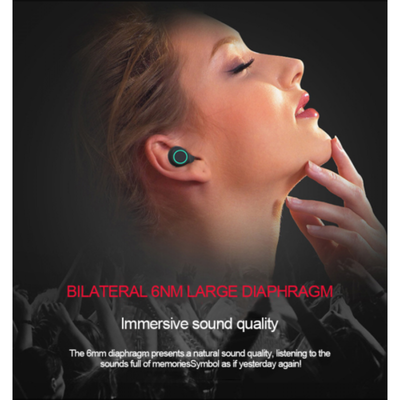 

Mini TWS True Wireless In-Ear 3D Stereo Bluetooth V50 Earphones Earbuds Headset