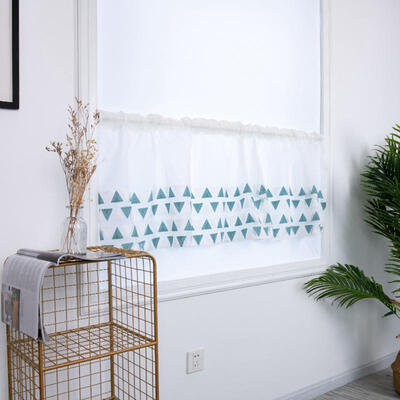 

Greensen Kitchen Tiers Cabinet Curtain Window Short Curtain Half Window Treatment