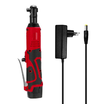 

18V Multifunctional Cordless Rechargeable Electric Wrench 38 Inch Right Angle Electric Ratchet Wrenches with LED Light
