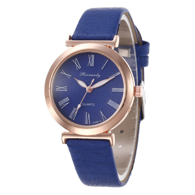 

Roman digital student wild fashion leather watch ladies literary simple watch
