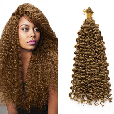 

14 Inches Hair Extensions Water Wave Synthetic Crochet Wavy Braiding Hair Weave With Low Price