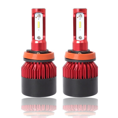 

H8 S2-TX-R Enhanced Edition PRO 2PCS Led Cob LED Chip Car Headlamp 36W 6500K White Light 8000LM Car Bulb Fog Light Red