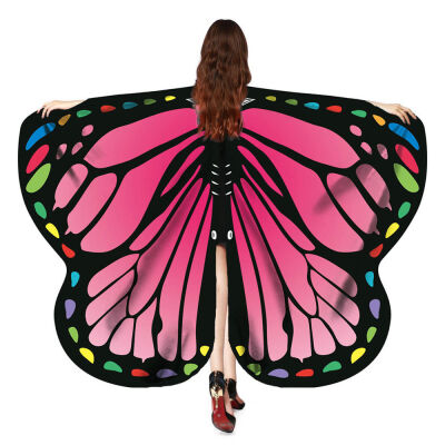 

Women Fancy Long Butterfly Wings Fairy Cape Scarf Scarves Wrap Printing Shawl