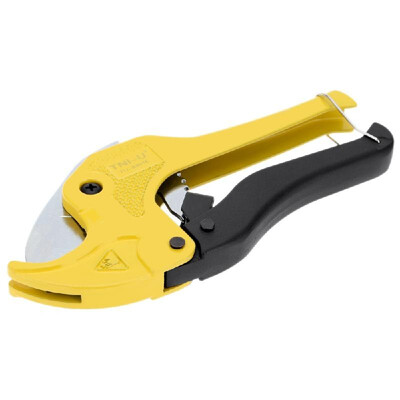 

TNI-U TU-6301E Ratcheting PVC Pipe Cutter High Quality Plastic Pipe&Tubing Cutter Dual Colors Handles Sharp Cutting Tool