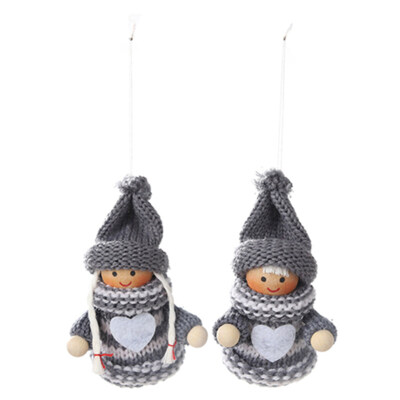 

2Pcs Boy Girl Doll Hanging Plush Toy Pendant Christmas Tree Closet Decoration