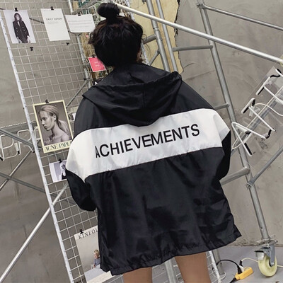 

windbreaker Jacket Women BF Coat Oversize Jacket Basic Coat Autumn Loose plus size female Harajuku Bomber Jacket Studens