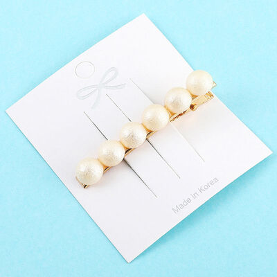 

1 Set KoreaSolid Pearl Hair Clips for Women Hair Barrette Hairpins Trendy Handmade Hair Styling Accessories Nice Gifts