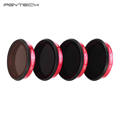 

PGYTECH Professional Camera Lens ND-PL Filter Set 4 Pack ND8PLND16PLND32PLND64PL with Cleaning Cloth Storage Box Photogra