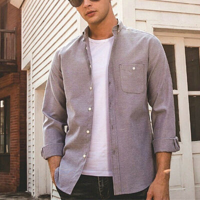 

Luxury Mens Stylish Casual Dress Shirt Slim Fit T-Shirt Long Sleeve Formal Tops