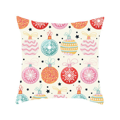 

Siaonvr Merry Christmas Pillow Cases Nordic Sofa Cushion Cover Home Decoration