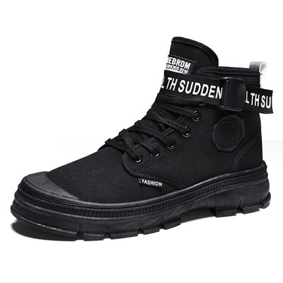 

2019 new mens shoes Martin boots summer breathable mens canvas boots desert boots tide high shoes mens boots