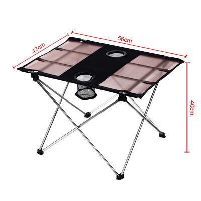 

Ultra-light Aluminium Alloy Portable Foldable Folding Table Desk for Camping Outdoor Picnic Travel Fishing BBQ Beach Party Event