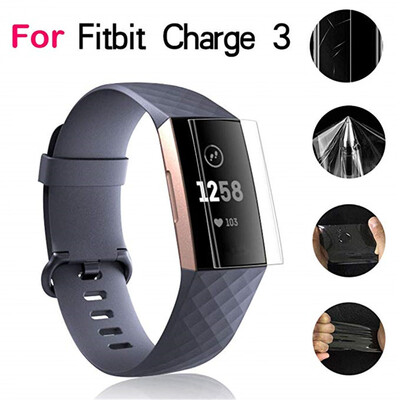 

2pcs Clear Screen Protector Protective Film Guard for Fitbit Charge 3 Smartwatch