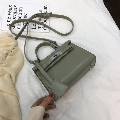 

Summer solid color bag female 2019 new Korean version of the wild single shoulder slung fashion casual portable texture Kelly bag