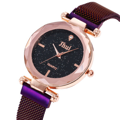 

Star Sky Watch Womens Net Belt Watch Business Quartz Watch Fine&Elegant Fashion Watch