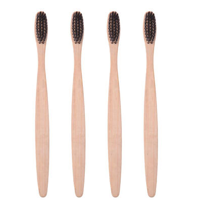 

4pcs Eco Friendly Soft Bristle Bamboo Toothbrushes Dental Brush Oral Care