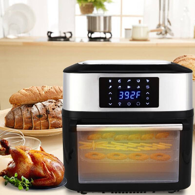 

Large Air Fryer 169Quart Oil Less 8-in-1 Electric Digital w Touch Screen Display Adjustable Temp Timer